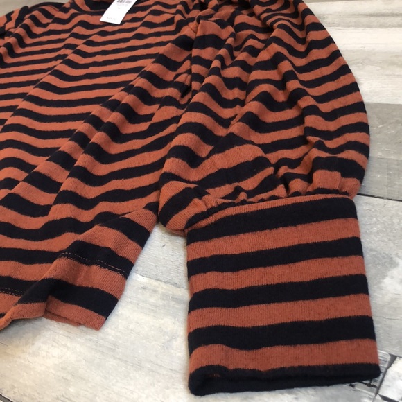 Loft striped mock neck top - Picture 4 of 7